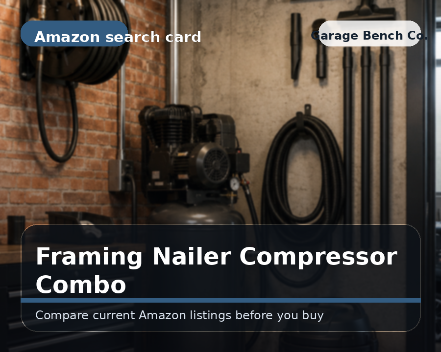 Framing nailer and compressor combo