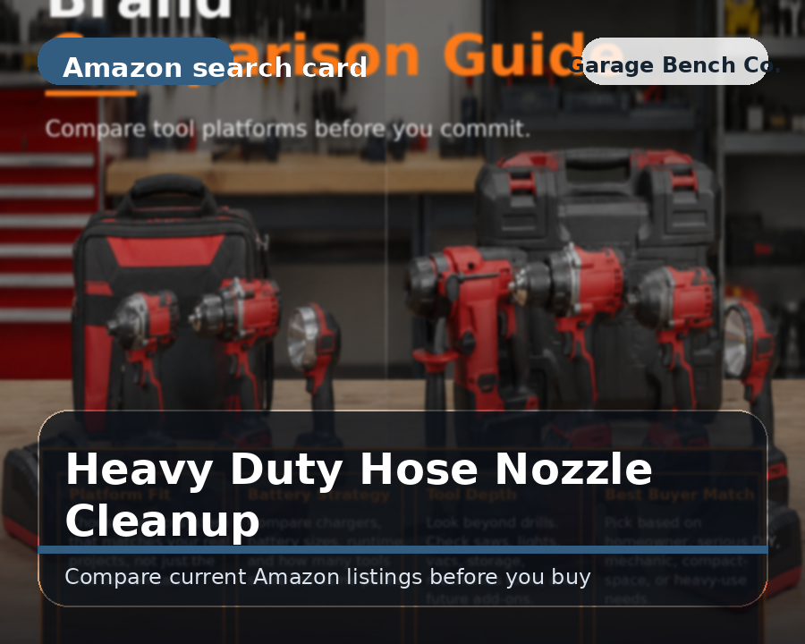 Heavy-duty hose nozzle cleanup kit