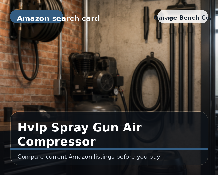 HVLP spray gun and compressor accessories