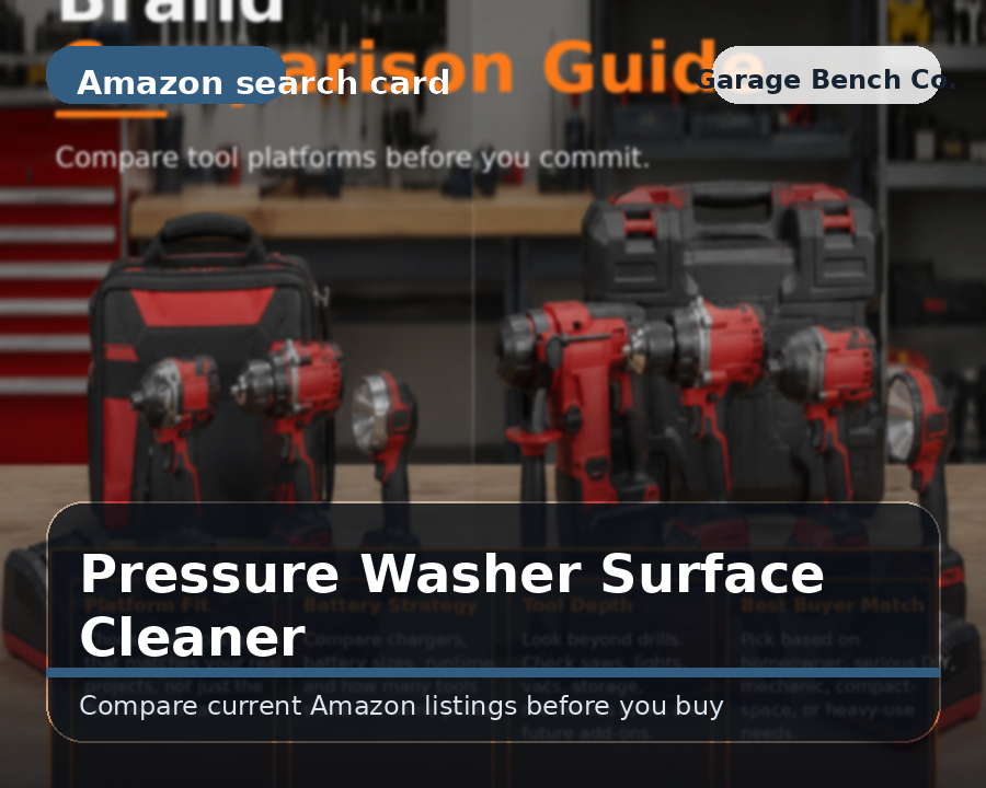 Pressure washer surface cleaner