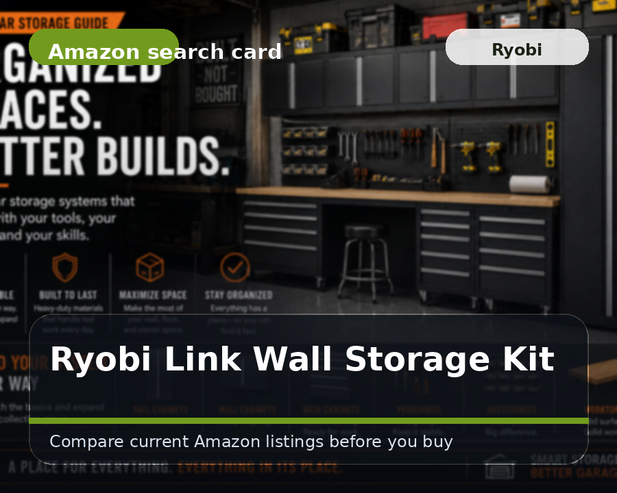 RYOBI LINK wall storage kit