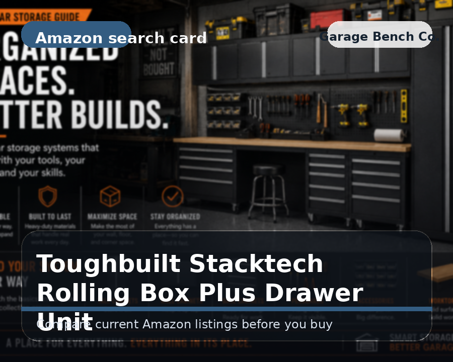 ToughBuilt StackTech rolling box plus drawer unit