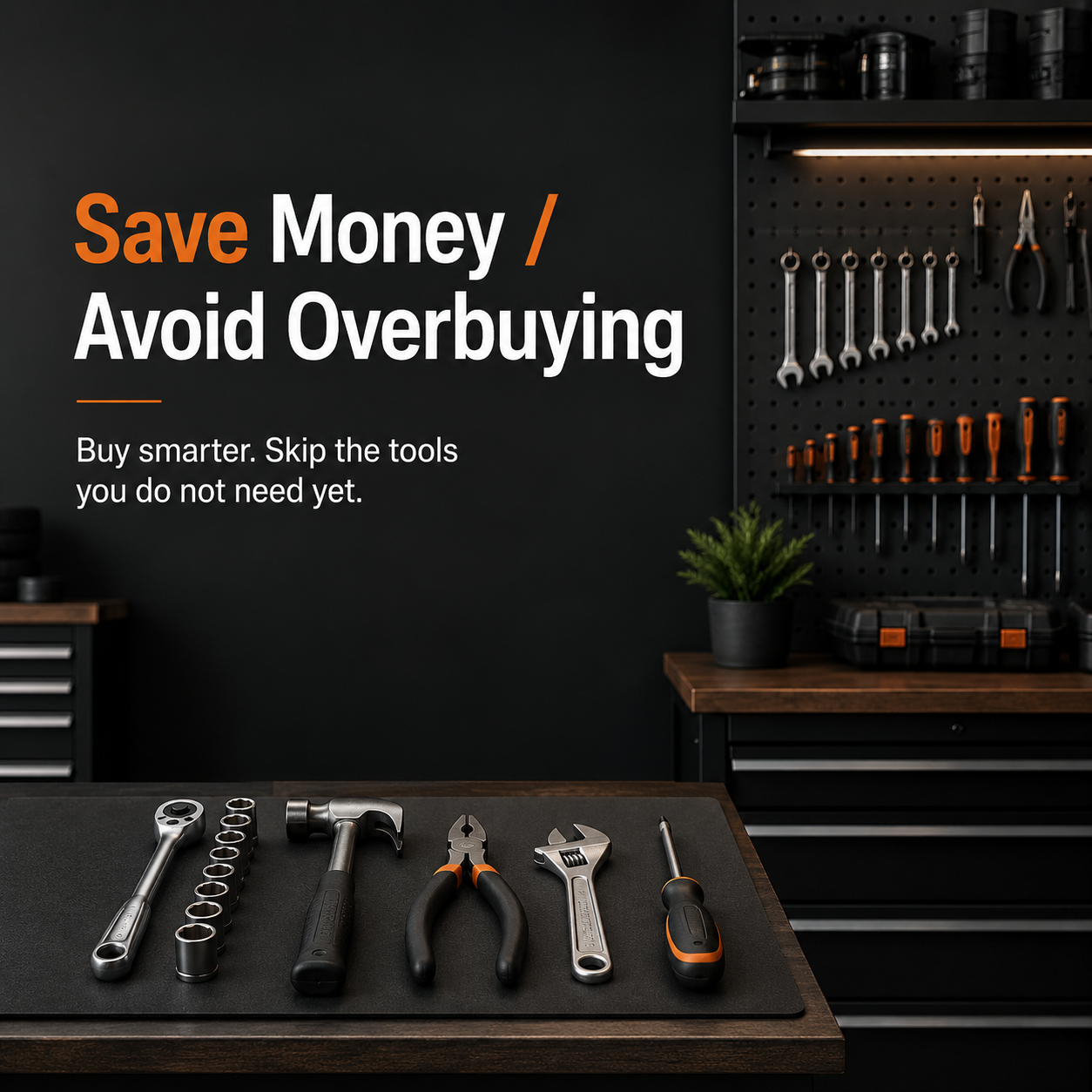 Save money graphic about buying smarter tools in the right order